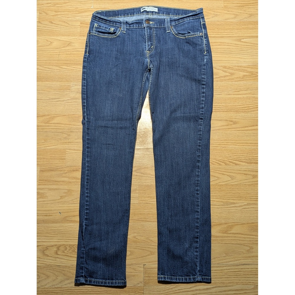 Levi's Womens 524 Too Superlow Jeans Y2K Blue Denim 15 M
